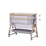 Бебешка кошара с падаща страна Chipolino - Charisma, Розова пудра