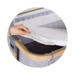 Бебешка кошара с падаща страна Chipolino - Charisma, Розова пудра