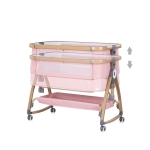 Бебешка кошара с падаща страна Chipolino - Charisma, Розова пудра