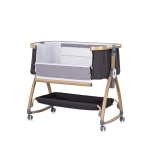 Бебешка кошара с падаща страна Chipolino - Charisma, Розова пудра