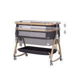 Бебешка кошара с падаща страна Chipolino - Charisma, Розова пудра