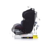 Стол за кола Chipolino - Journey, ISO, 0-36 kg, Графит