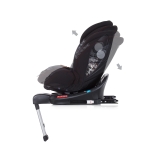 Стoл за кола Chipolino - Лего, Isofix, 360°, 40-150 cm, Черен