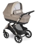 Детска количка 3 в 1 Chipolino - Cam, Dinamico Smart, Силиконови гуми, Бежова