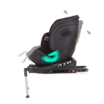 Столче за кола Chipolino - Maxsafe, Isofix, 360°, I-Size, 40-150 сm, Графит