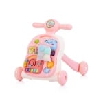 Музикална играчка на колела 3 в 1 Chipolino - Мече, розова