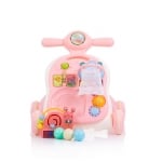 Музикална играчка на колела 3 в 1 Chipolino - Мече, розова