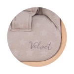 Бебешки шезлонг Chipolino - Velvet, Розов & Дърво