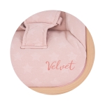 Бебешки шезлонг Chipolino - Velvet, Розов & Дърво