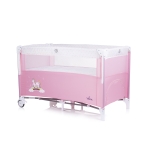 Бебешка кошара с падаща страна Chipolino - Релакс, Розова
