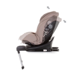 Стoлче за кола Chipolino - Лего, Isofix, 360°, 40-150 cm, Пясък