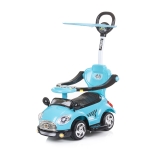 Кола за яздене с дръжка и сенник Chipolino - Super car, Червена