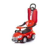 Кола за яздене с дръжка и сенник Chipolino - Super car, Червена