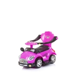 Кола за яздене с дръжка и сенник Chipolino - Super car, Червена