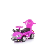 Кола за яздене с дръжка и сенник Chipolino - Super car, Червена