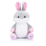 Музикална плюшена играчка с функция нощна лампа Chipolino - Бъни