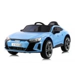 Акумулаторна кола Chipolino - Audi e-Tron, с кожена седалка, синя