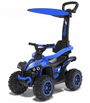 Детска кола за яздене с дръжка Chipolino - ATV, Синя
