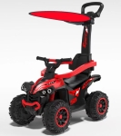 Детска кола за яздене с дръжка Chipolino - ATV, Червена