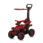 Детска кола за яздене с дръжка Chipolino - ATV, Червена