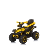 Детска кола за яздене с дръжка Chipolino - ATV, Жълта