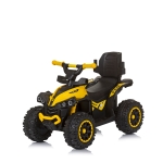 Детска кола за яздене с дръжка Chipolino - ATV, Жълта