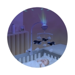 Музикална въртележка с проектор Chipolino - Самолетче