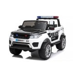 Двуместен акумулаторен джип Chipolino - Police, Бял