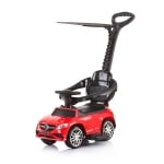 Детска кола с дръжка и сенник Chipolino - Mercedes, GLE63, Червена