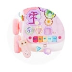 Музикална играчка на колела 2в1 Chipolino - Мулти, розова