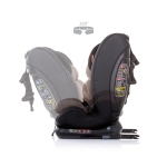 Столче за кола Chipolino - Техно, 360°, Isofix, 40-150 сm, Черно