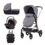 Детска количка Chipolino - Елит, 3 в 1, платина