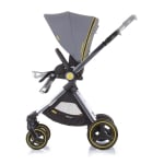 Детска количка Chipolino - Елит, 3 в 1, платина