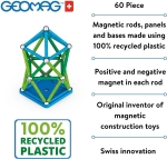 Магнитен конструктор Geomag - Classic, 60 части