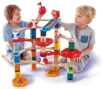 Дървена игра с топчета Hape - Quadrilla, Супер спирала, 79 части