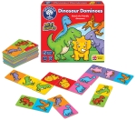 Детска образователна игра Orchard Toys - Домино с динозаври