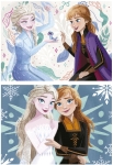 Детски пъзел 2 в 1 Educa - Frozen, 2 х 20 части