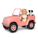 Комплект за кукли Battat - Our Generation, Джип с електроники