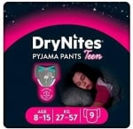 Нощни пелени гащи момиче 8-15 години Huggies - DryNites, 9 броя