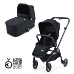 Комбинирана количка 2 в 1 Recaro - Duo Sadena Prime, Mat Black