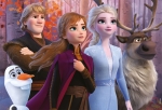Двулицев пъзел Lisciani - Frozen 2, 108 части