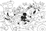 Двулицев пъзел Lisciani - Mickey Mouse, 250 части