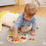 Дървен пъзел Battat - Превозни средства, 8 части