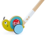 Дървена играчка за бутане Hape - Охлюв