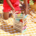 Комплект за игра Battat - Дървени хранителни продукти, 24 части