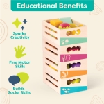 Комплект за игра Battat - Дървени хранителни продукти, 24 части