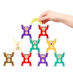 Образователен комплект Battat - Дървени маймунки за подреждане