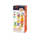 Образователен комплект Battat - Дървени маймунки за подреждане