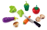 Дървен комплект Hape - Зеленчуци, 8 части