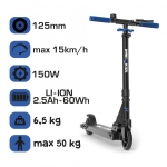 Електрически скутер Buki France - Син, с аксесоари